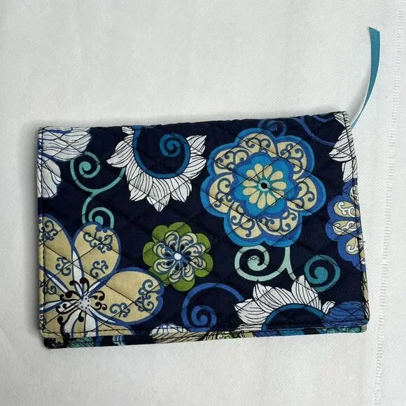 Vera Bradley‎ Blue Floral Clutch Wallet 8in - Picture 2 of 4